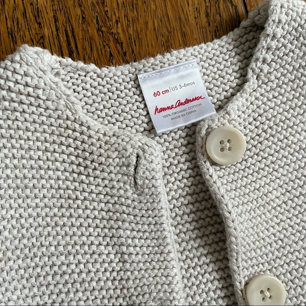 Hanna Andersson cardigan size 60 - Picture 2 of 3